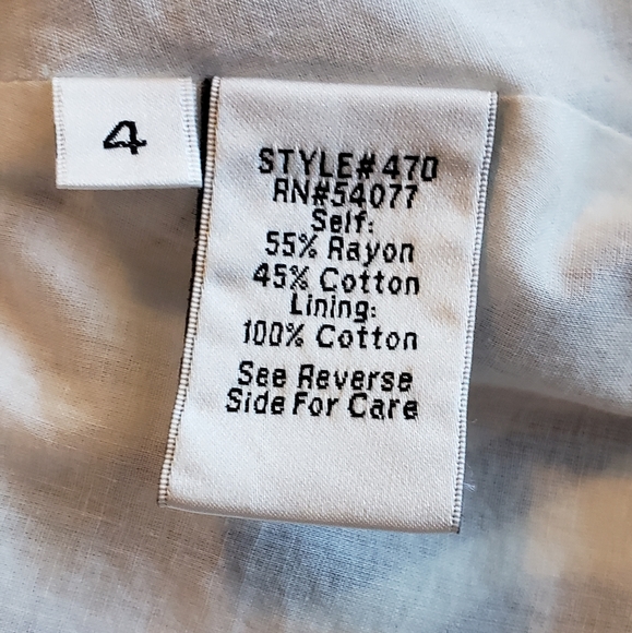 CAbi Blue & White Unique Skirt - Picture 5 of 8